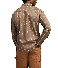 Lucky Brand Long-Sleeve Printed Twill Western Shirt