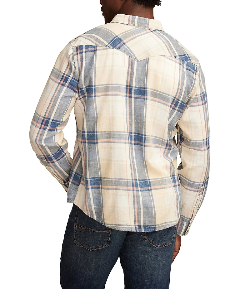 Lucky Brand Masa Long Sleeve Plaid Woven Western Shirt