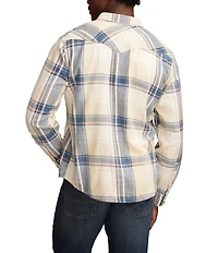 Lucky Brand Masa Long Sleeve Plaid Woven Western Shirt