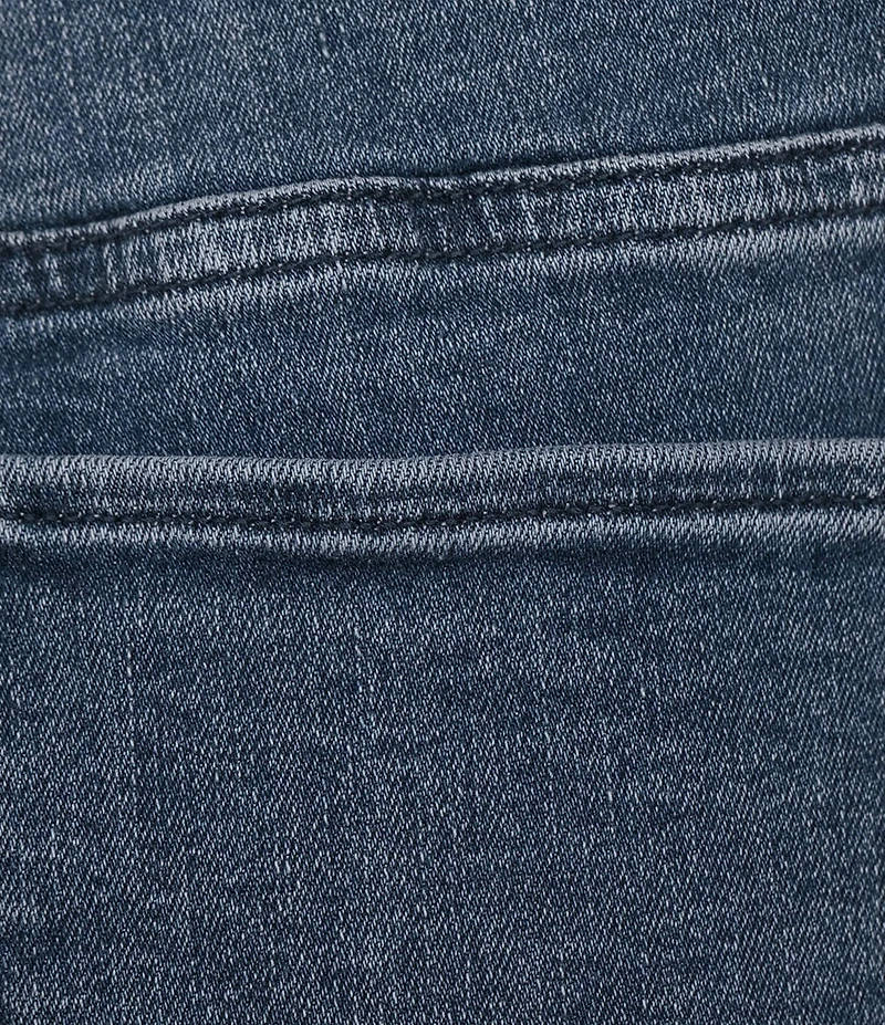 Lucky Brand Stretch Denim Mid Rise Rolled Hem Cropped Relaxed Fit Jeans