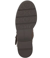 Lucky Brand Migyn Suede Double Buckle Moto Booties