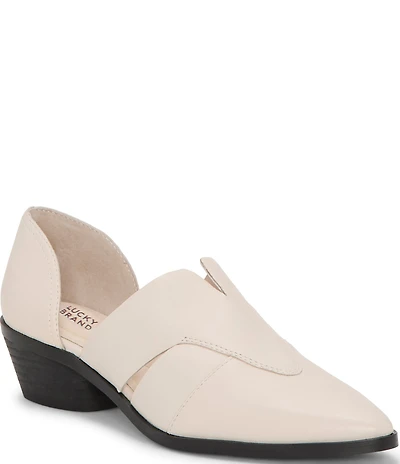 Lucky Brand Minnsy Leather Cut-Out Shooties