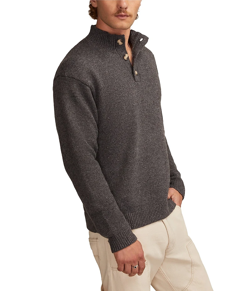 Lucky Brand Mock Neck Long Sleeve Sweater