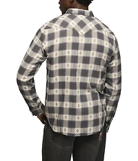 Lucky Brand Plaid Dobby Western Shirt