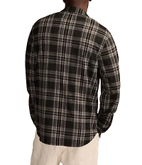 Lucky Brand Plaid Long Sleeve Brushed Knit Jersey Shirt
