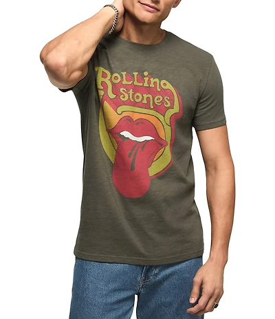 Lucky Brand Rolling Stones Tongue Short Sleeve T-Shirt