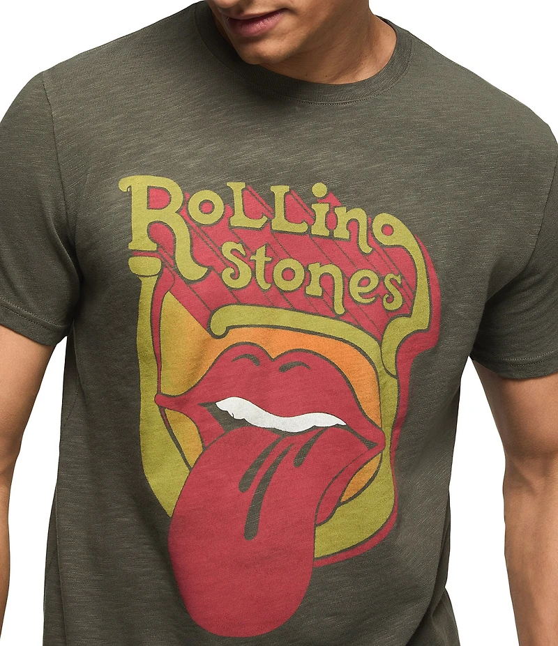 Lucky Brand Rolling Stones Tongue Short Sleeve T-Shirt