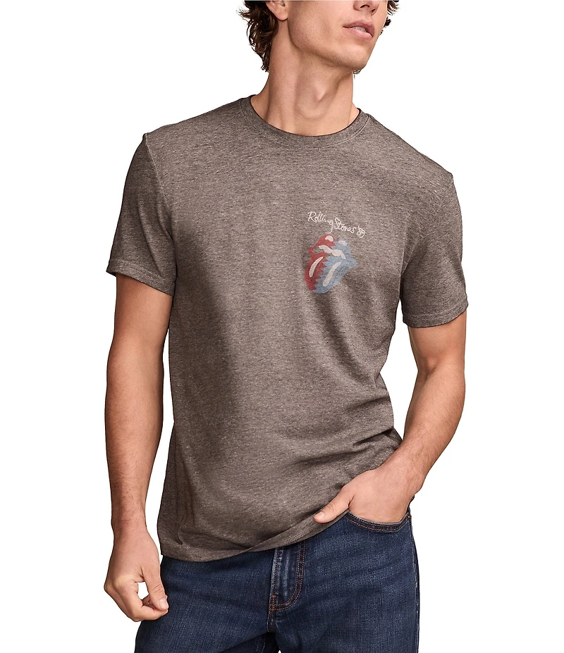 Lucky Brand Rolling Stones Tongue Short Sleeve T-Shirt