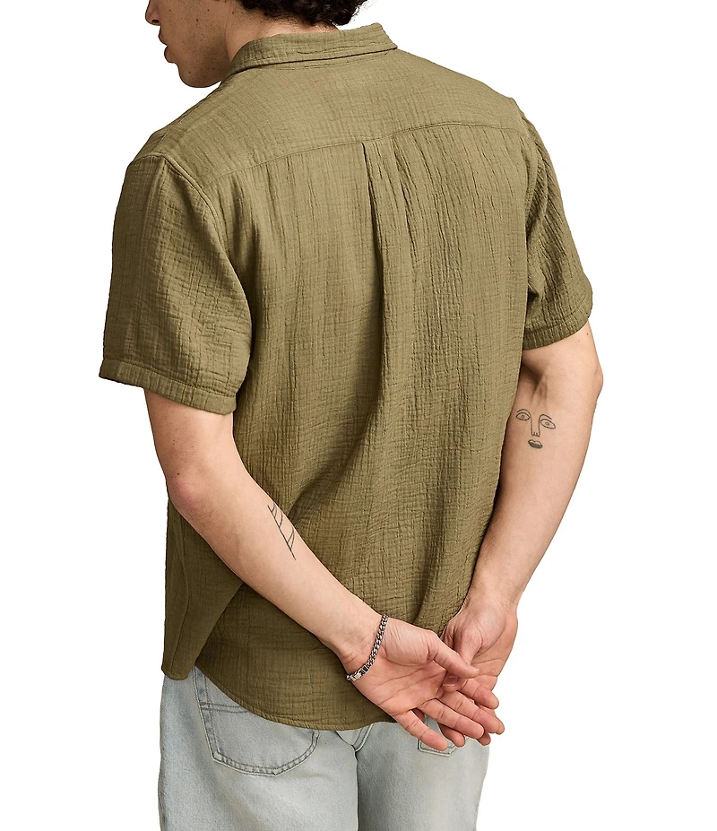 Lucky Brand Short Sleeve Gauze Shirt