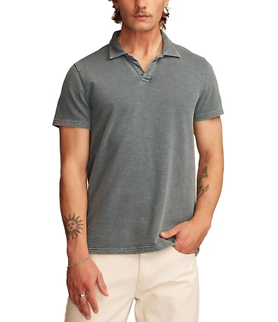 Lucky Brand Short Sleeve Jacquard Slub Jersey Shirt