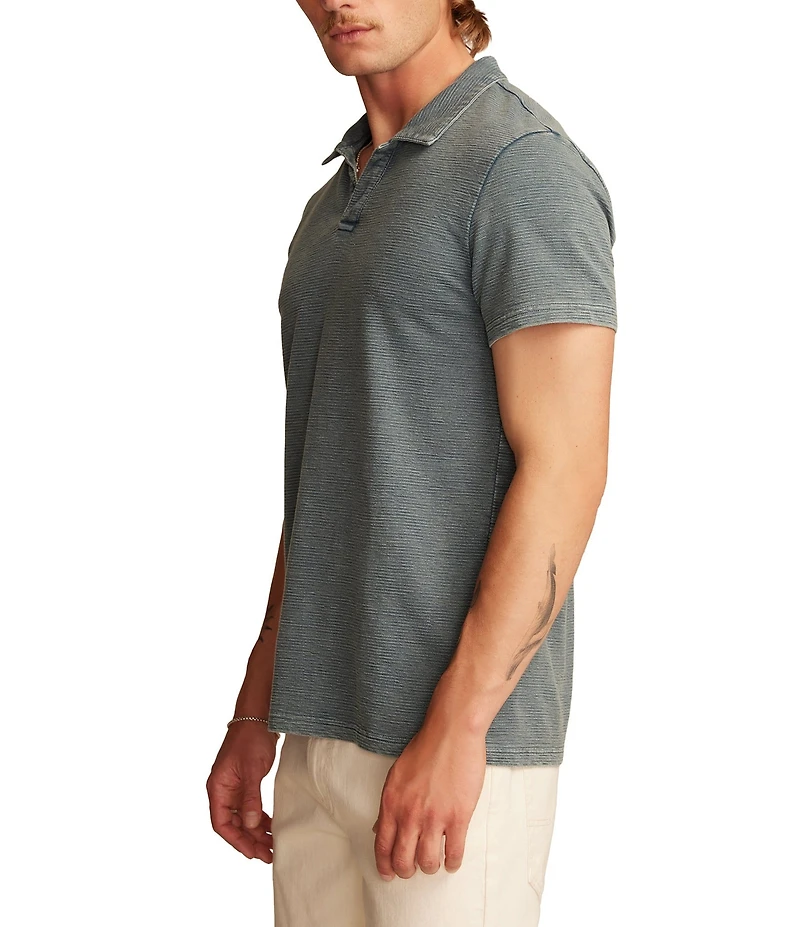 Lucky Brand Short Sleeve Jacquard Slub Jersey Shirt