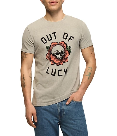 Lucky Brand Short Sleeve Out Of Luck Skull Tee
