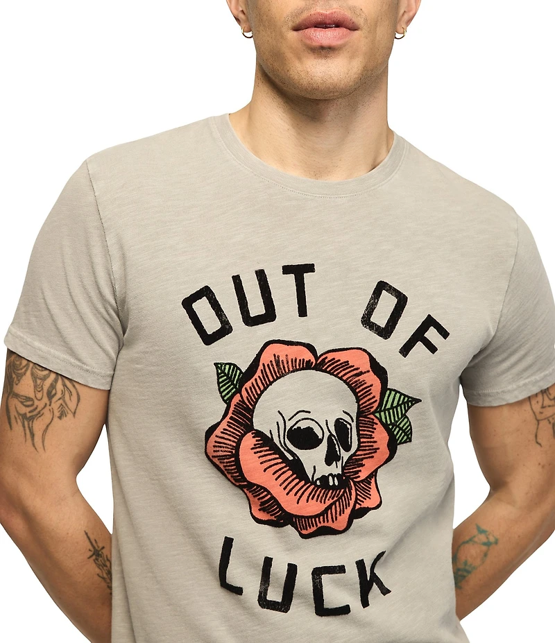Lucky Brand Short Sleeve Out Of Luck Skull Tee