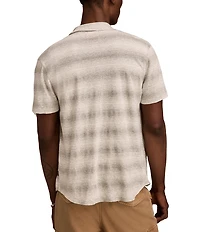 Lucky Brand Short Sleeve Stripe Button-Front Shirt