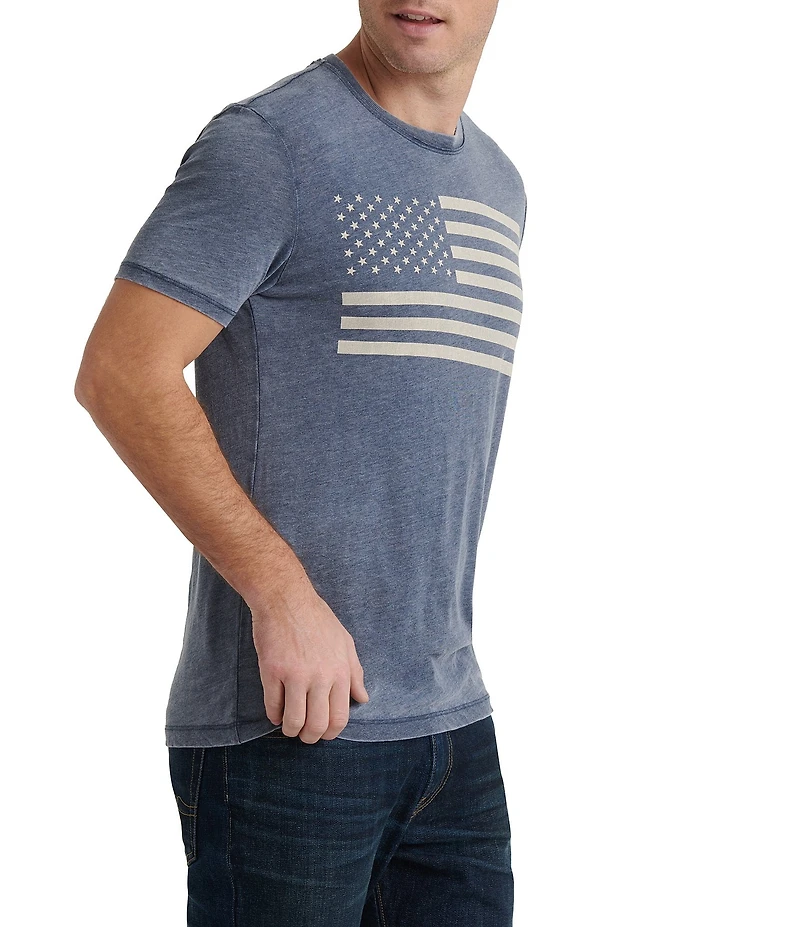 Lucky Brand Short Sleeve American Flag T-Shirt