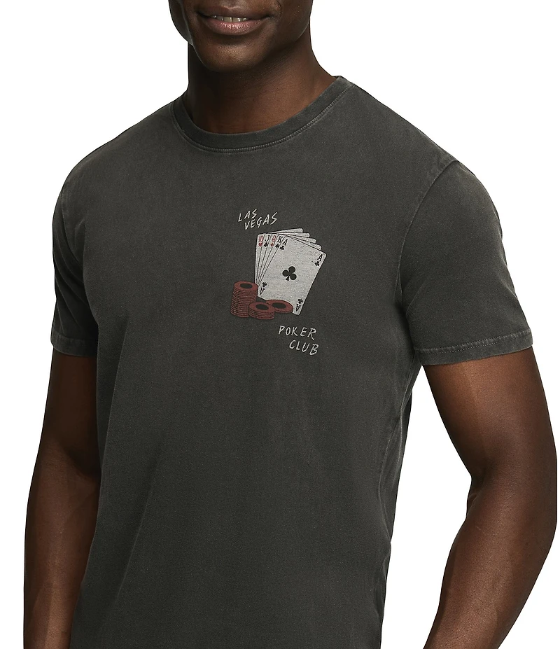 Lucky Brand Short Sleeve Vegas Poker Club Tee