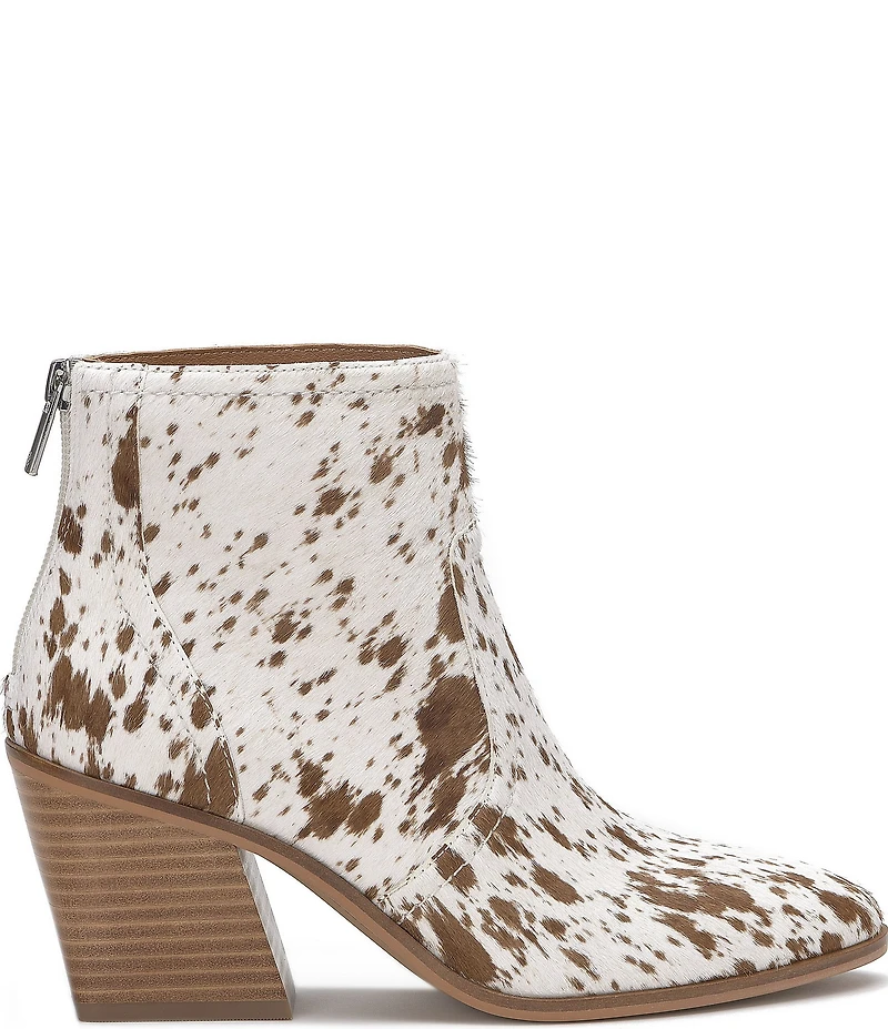 Lucky Brand Sonah2 Hair Calf Block Heel Booties