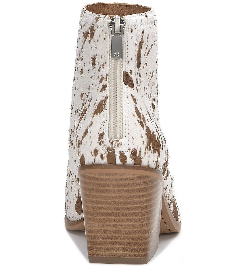 Lucky Brand Sonah2 Hair Calf Block Heel Booties