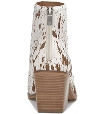 Lucky Brand Sonah2 Hair Calf Block Heel Booties