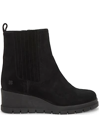 Lucky Brand Sondruh Suede Wedge Chelsea Booties