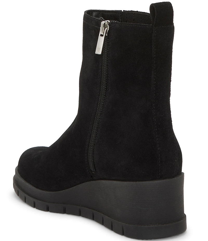 Lucky Brand Sondruh Suede Wedge Chelsea Booties