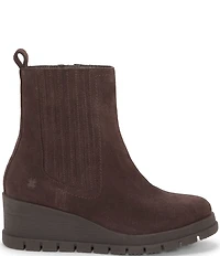 Lucky Brand Sondruh Suede Wedge Chelsea Booties