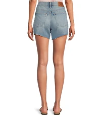 Lucky Brand Stretch Denim High Rise Baggy Shorts