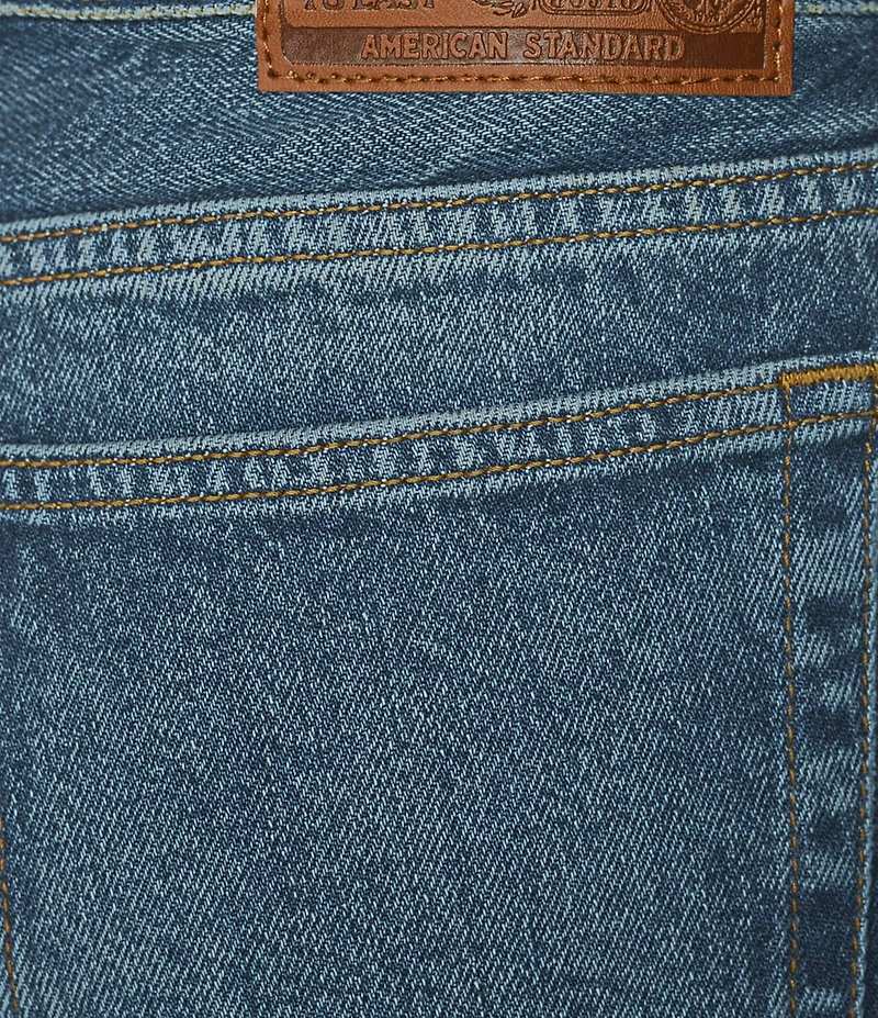 Lucky Brand Stretch Denim Low Rise Wide Leg Ankle Length Bow Jeans