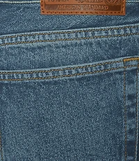 Lucky Brand Stretch Denim Low Rise Wide Leg Ankle Length Bow Jeans