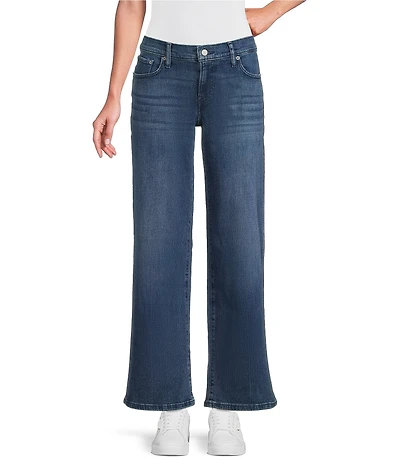 Lucky Brand Stretch Denim Mid Rise Sweet Wide Leg Jeans