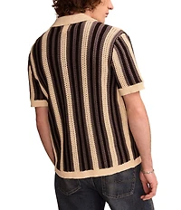 Lucky Brand Striped Short Sleeve Knit Top