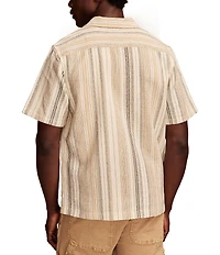 Lucky Brand Striped Short Sleeve Woven Shirt