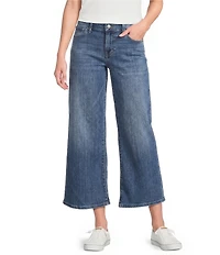 Lucky Brand Sweet Denim High Rise Wide Leg Crop Length Jeans