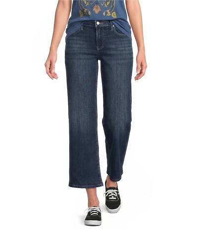 Lucky Brand Sweet Denim Mid Rise Wide Leg Ankle Jeans