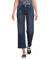Lucky Brand Sweet Denim Mid Rise Wide Leg Ankle Jeans