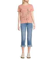 Lucky Brand Sweet Stretch Denim Mid Rise Cropped Jeans