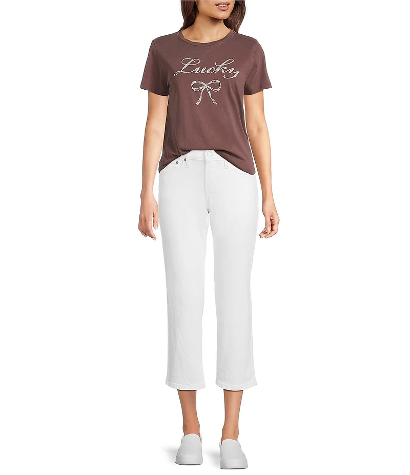 Lucky Brand Sweet Stretch Denim Mid Rise Cropped Jeans