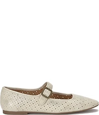 Lucky Brand Tannyr Metallic Perforated Mary Jane Flats