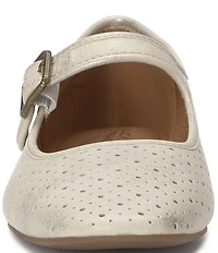 Lucky Brand Tannyr Metallic Perforated Mary Jane Flats