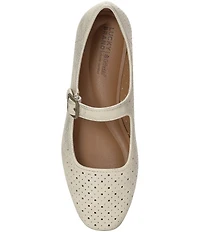 Lucky Brand Tannyr Metallic Perforated Mary Jane Flats