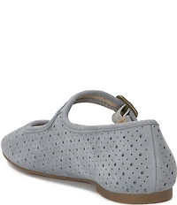 Lucky Brand Tannyr Perforated Suede Mary Jane Flats