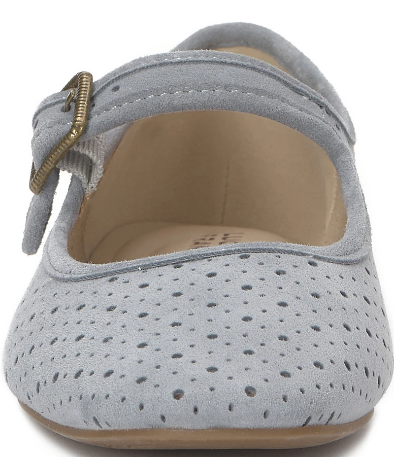 Lucky Brand Tannyr Perforated Suede Mary Jane Flats