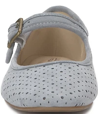 Lucky Brand Tannyr Perforated Suede Mary Jane Flats