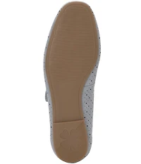 Lucky Brand Tannyr Perforated Suede Mary Jane Flats