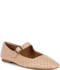Lucky Brand Tannyr Perforated Suede Mary Jane Flats