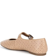Lucky Brand Tannyr Perforated Suede Mary Jane Flats