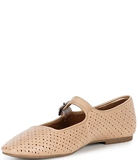 Lucky Brand Tannyr Perforated Suede Mary Jane Flats