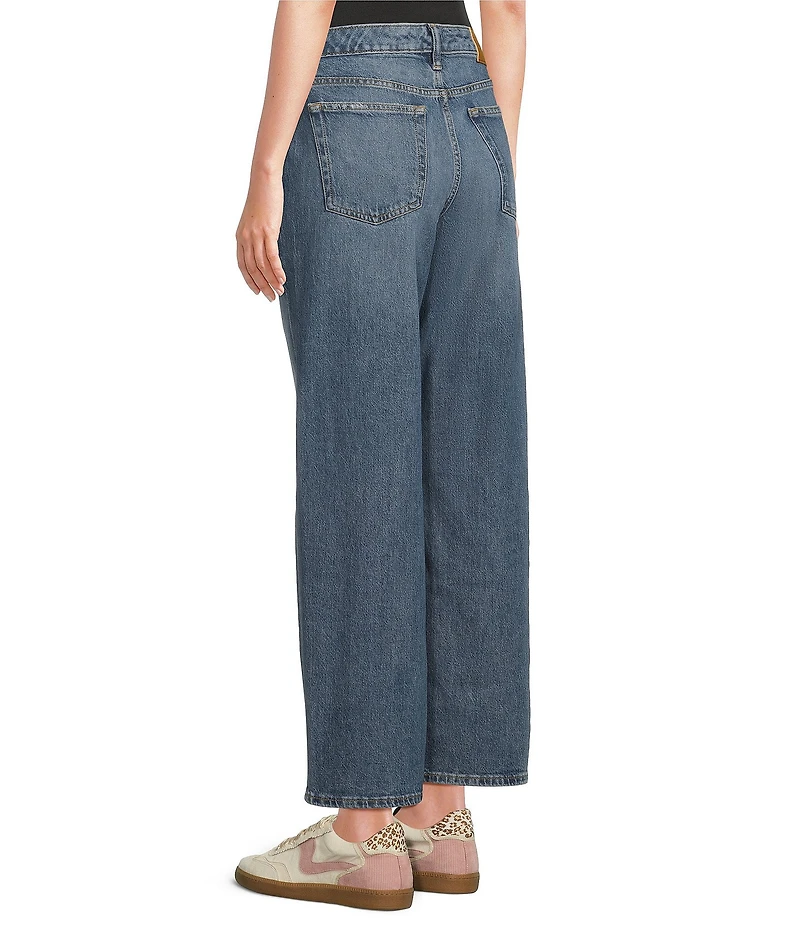 Lucky Brand The Baggy Stretch Denim Wide Leg Ankle Jeans
