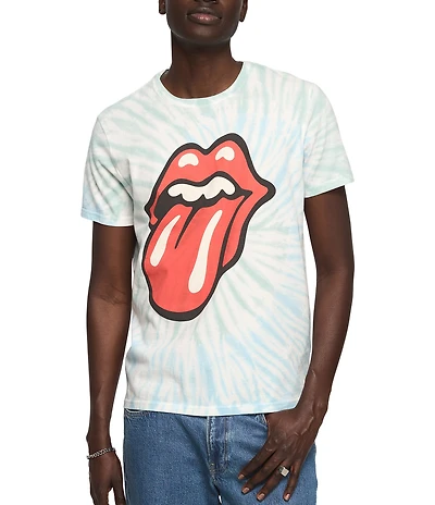 Lucky Brand The Rolling Stones Tie-Dyed Short Sleeve T-Shirt