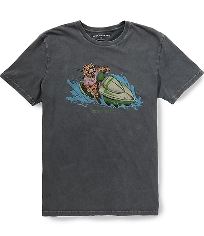 Lucky Brand Tiger Jet Ski T-Shirt